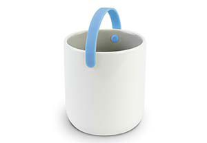 Cookut 5cm Promenade Ceramic Cup with Blue Handle CKPRO5BL