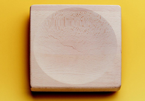 Triangle Wooden Hachoir Board, 8" Square HI880520