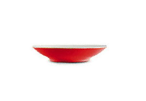 Mebel 22.2 x 18cm Red Entity 14C Soup Plate MBEN14CRD