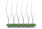Mebel Green Entity 20D White Stalks x 6 on Rectangular Tray 32 x 10 x 2.3cm