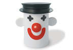 Po Porcelain Clown Mug with Black Silicone Hat