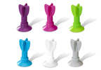 Po Pack of 6 Assorted Colours Torpedo Cup and Glass Silicone Dart Tags
