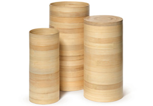 Rosseto Set of 3 Bamboo Tall Risers RTSCBTS3M