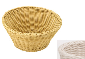 Saleen White Round Basket SAB0912101