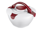 Westmark Red Salad Butler with Carry Handles and Integrated Pot For Keeping Dressing Separate