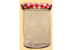 Wolf 6 x Tapered Preserving Jars, Red, 440ml