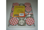 Gilberts Set of 12 65ml Preserving Jars with Red Lids