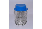 Gilberts Mr Bear Glass Jar with Blue Hat 285ml