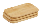 Zassenhaus Pack of 3 x Rubberwood Breakfast Boards