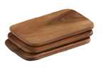 Zassenhaus Pack of 3 x Acacia Wood Breakfast Boards