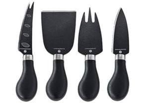 Zassenhaus Set of 4 Black Cheese Knives ZA071191